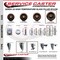 Service Caster 5 Inch High Temp Glass Filled Nylon 58 Inch Threaded Stem Caster Set with Brake SCC-TS20S514-GFNSHT-TLB-58212-4 - alternate 2
